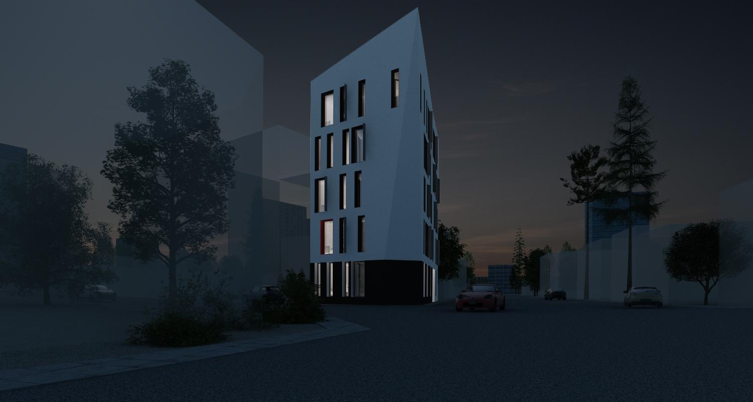 Proiect Insertie Imobil Hostel in tesut urban destructurat, Bucuresti, Sector 3 | Concept Design finalizat pentru Imobil tip Hostel in Bucuresti, Sector 2, cod HOST | Proiect dn portofoliul CUB Architecture