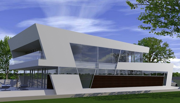 Proiecte Locuinte moderne | Proiectare finalizata casa moderna cod CFP Pitesti, Arges - proiect din portofoliul CUB Architecture