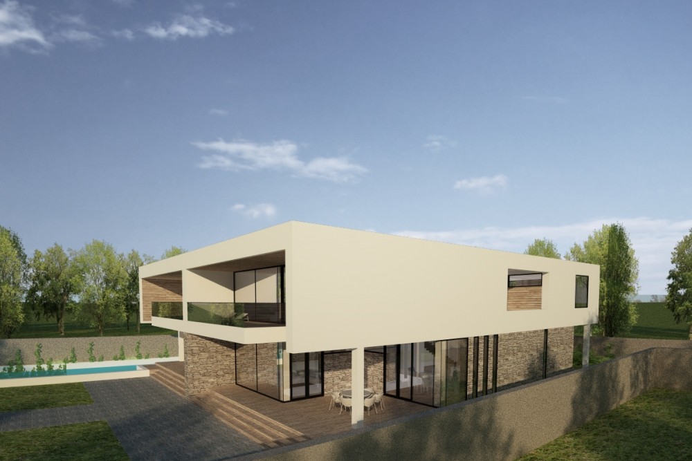 Proiect Duplex modern Proiectare finalizata cod GDP in Pantelimon, Ilfov - proiect din portofoliul CUB Architecture