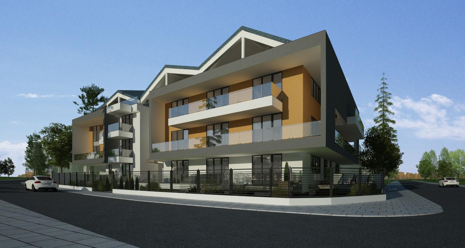 Proiect Ansamblu Rezidential Sinca Bucuresti bloc de locuinte modern cu 24 de apartamente cod SINC in Bucuresti, S1