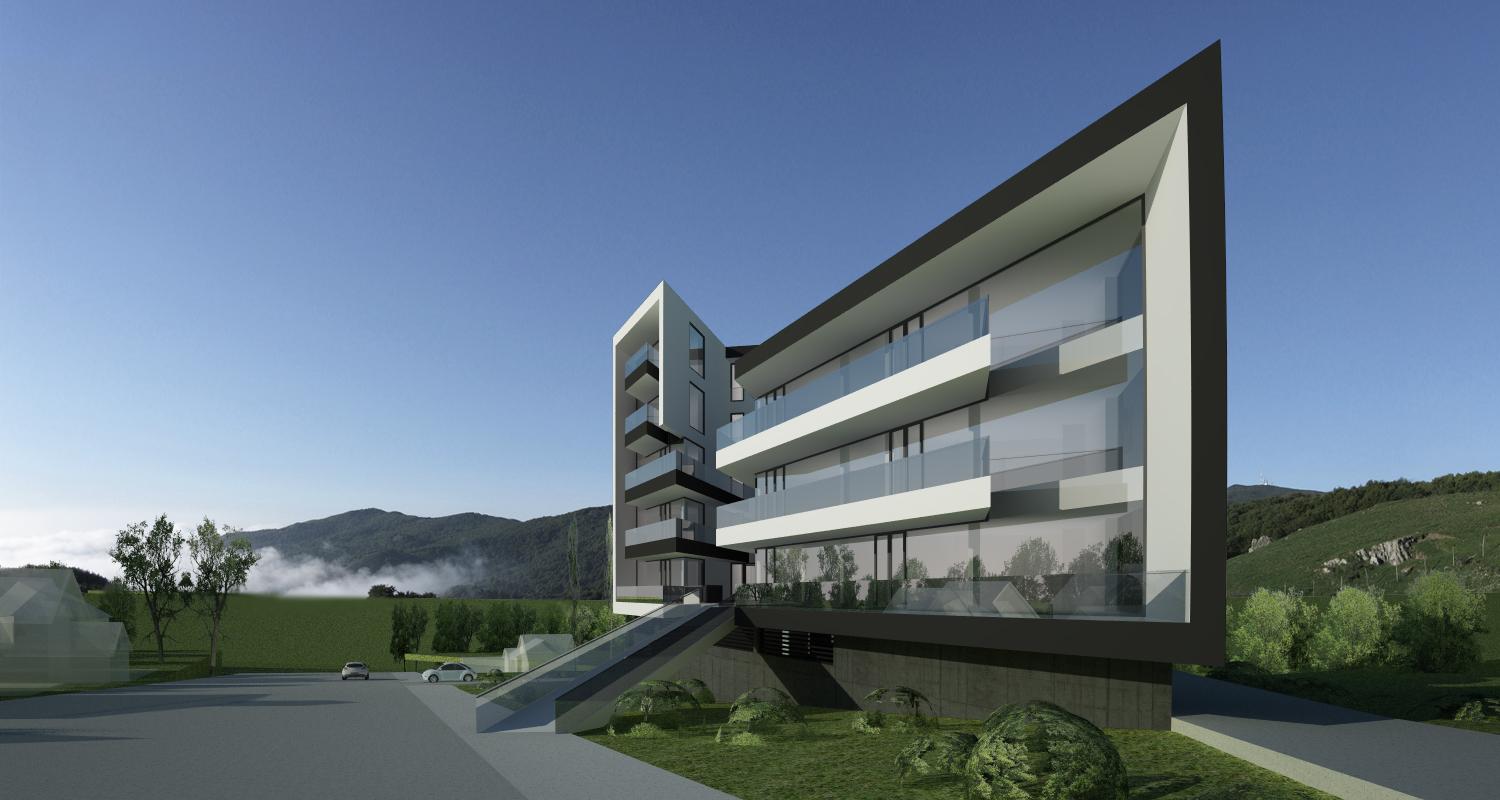 Proiect Ansamblu Rezidential Sibiu bloc de locuinte modern cu 28 de apartamente cod BWRS in Sibiu