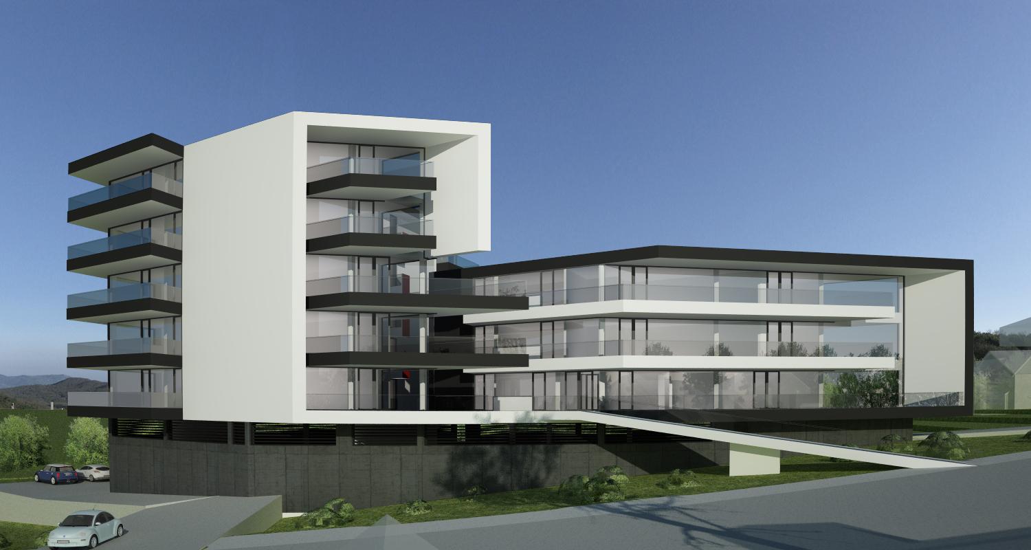 Proiect Ansamblu Rezidential Sibiu locuinte moderne cu 28 de apartamente cod BWR Sin Sibiu