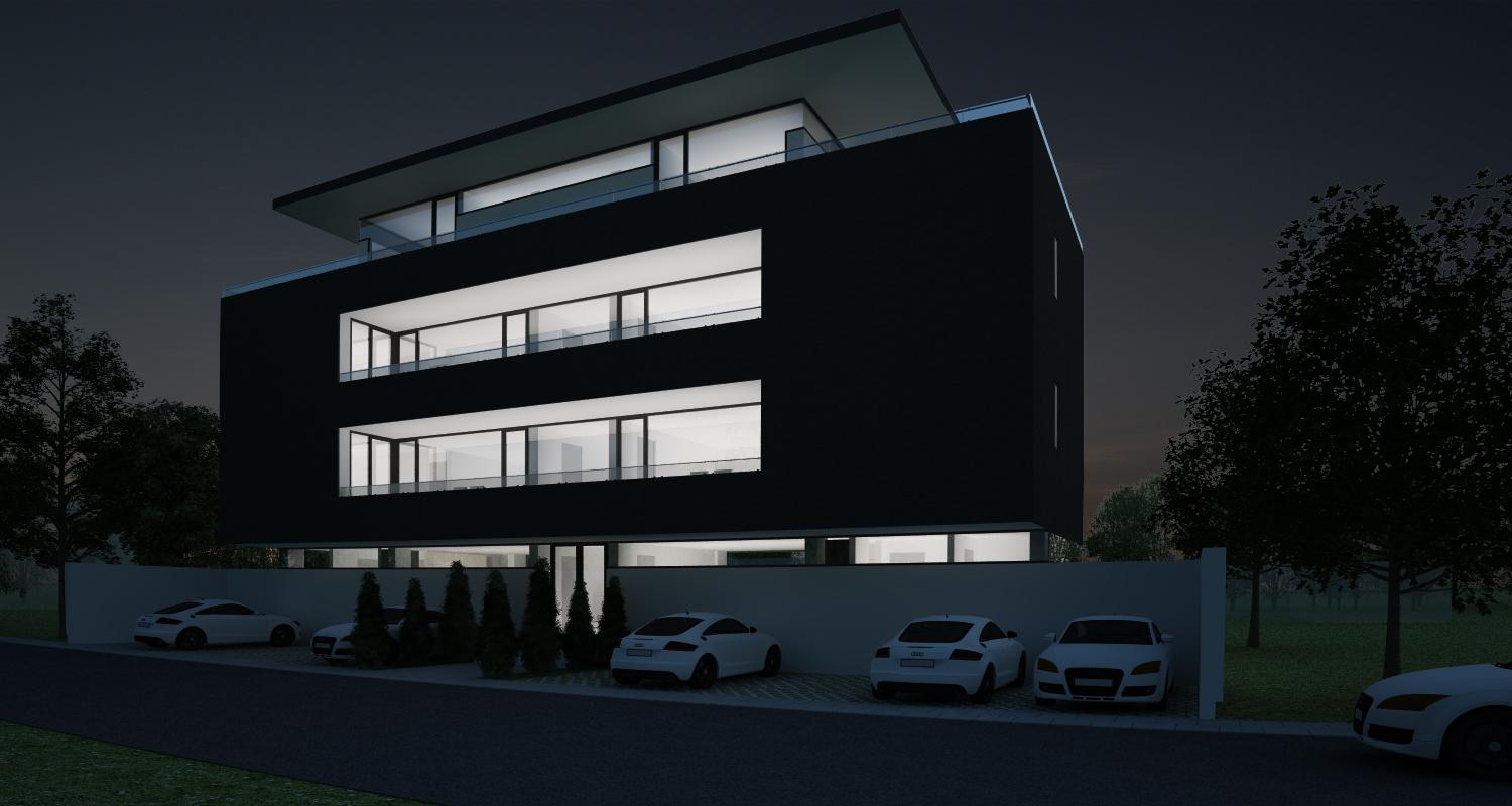 Proiect Imobil Rezidential Bucuresti | Concept Design bloc de locuinte modern cu 7 apartamente cod RBAB in Bucuresti, Sector 3 | Proiect din portofoliul CUB Architecture