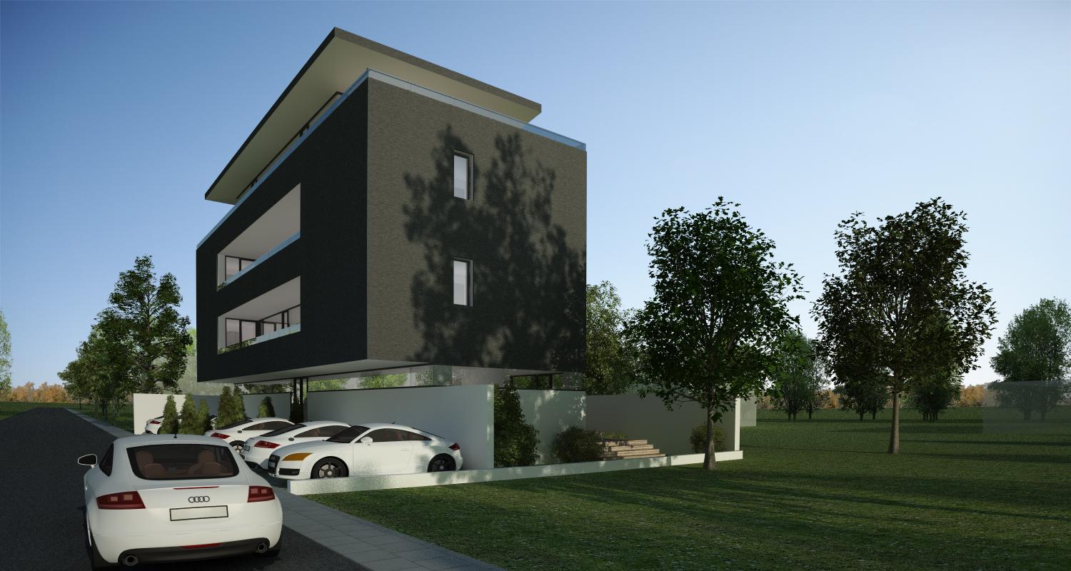 Proiect Imobil Rezidential cu 7 Apartamente Bucuresti | Concept Design bloc modern cod RBAB in Bucuresti, Sector 3 | Proiect din portofoliul CUB Architecture