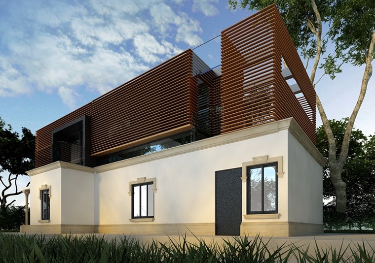 Proiect Consolidare si Supraetajare Casa Existenta casa moderna cod CSA Targu Jiu Gorj