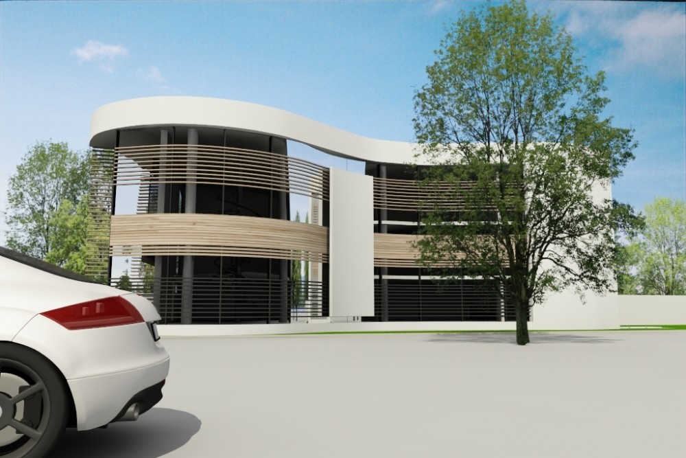 Proiect Locuinta Unifamiliala Moderna casa cu forme curbe cod DSA Bucuresti Sector 3
